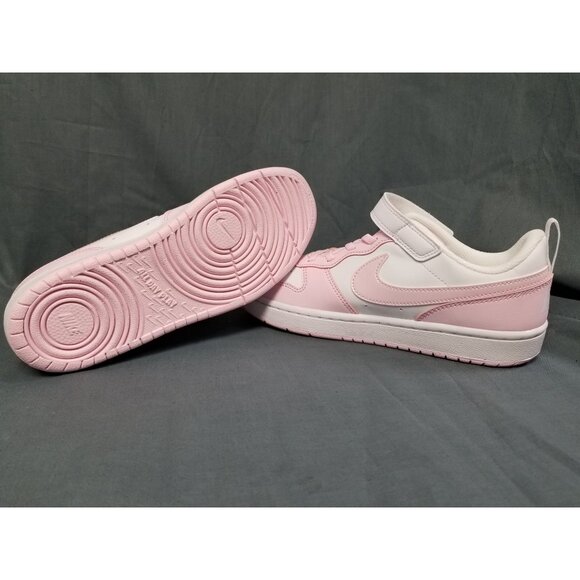 Nike Girls Court Borough Low Recraft (PS) Sneakers Pink White Size 2Y NEW NO BOX - Picture 2 of 11